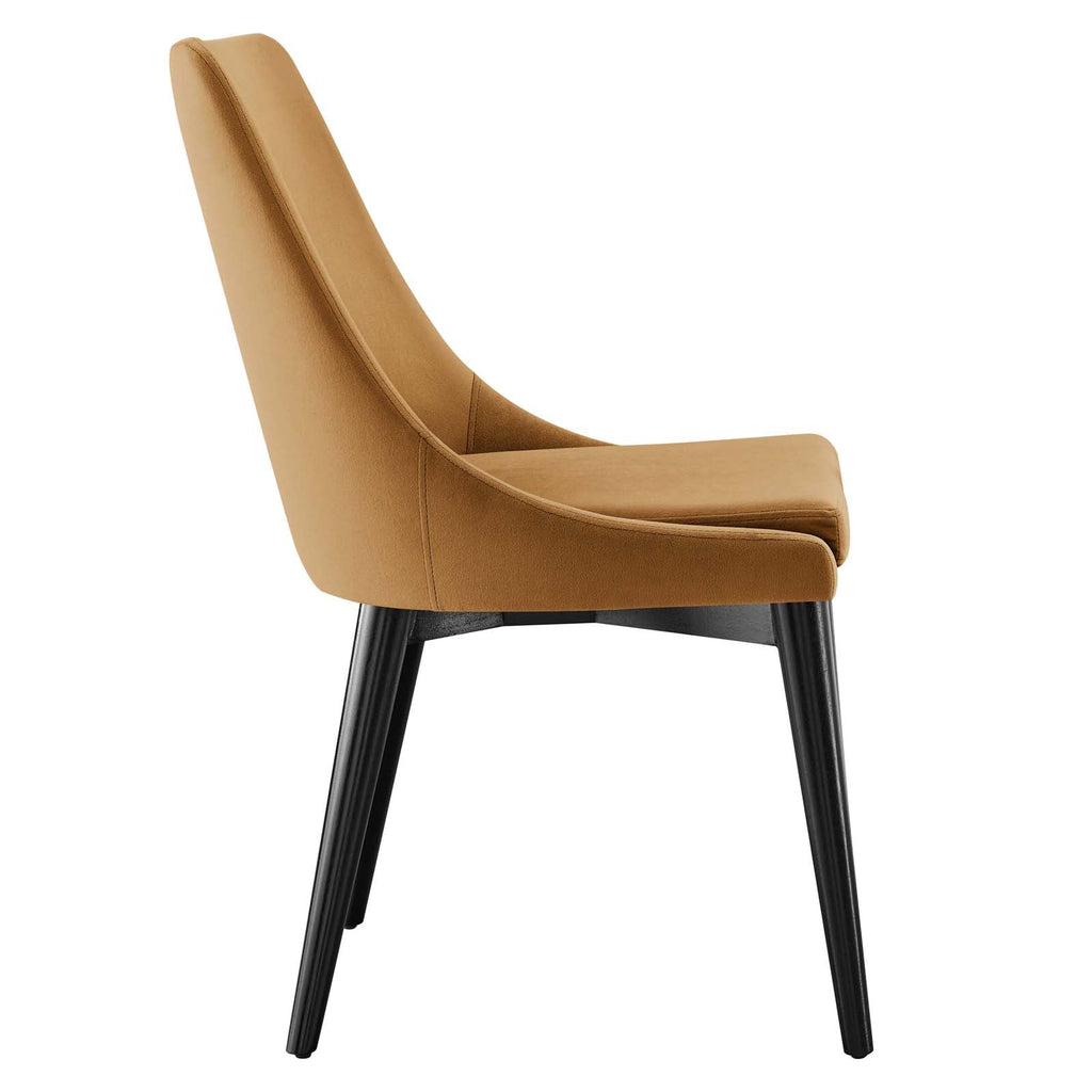 Viscount Accent Performance Velvet Dining Chairs Set of 2 by Modway
