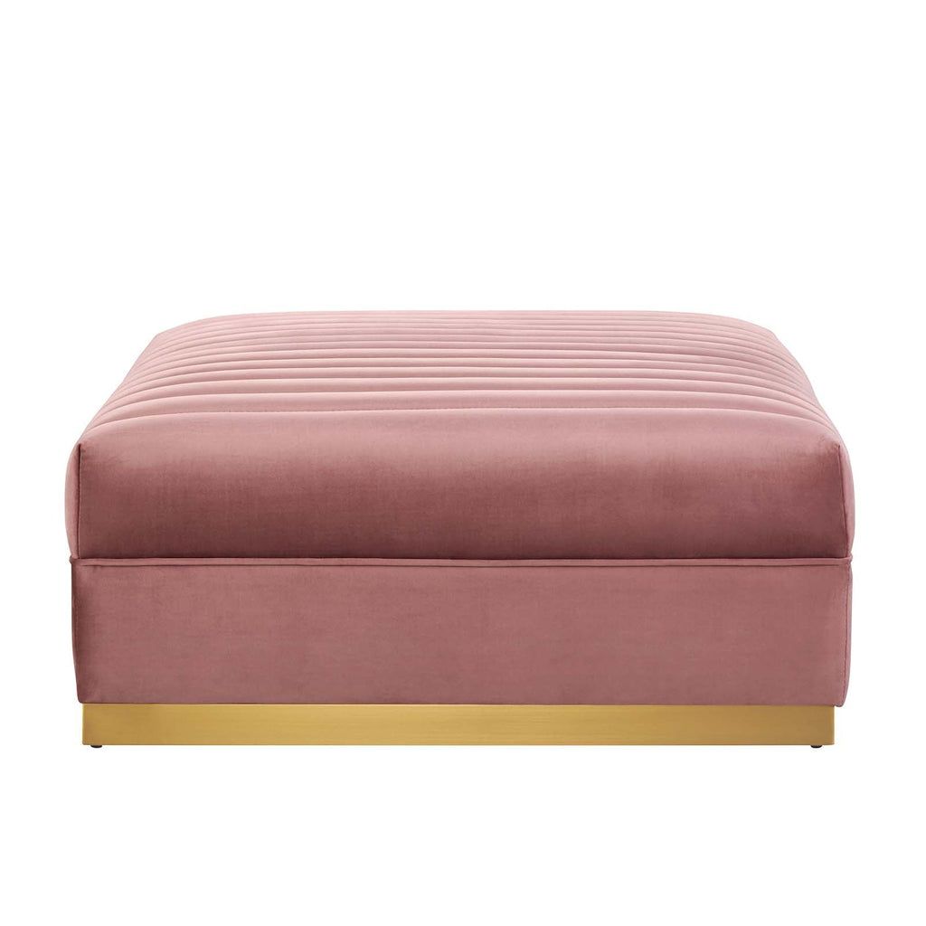 Sanguine 4-Piece Channel Tufted Performance Velvet Modular Sectional Sofa by Modway