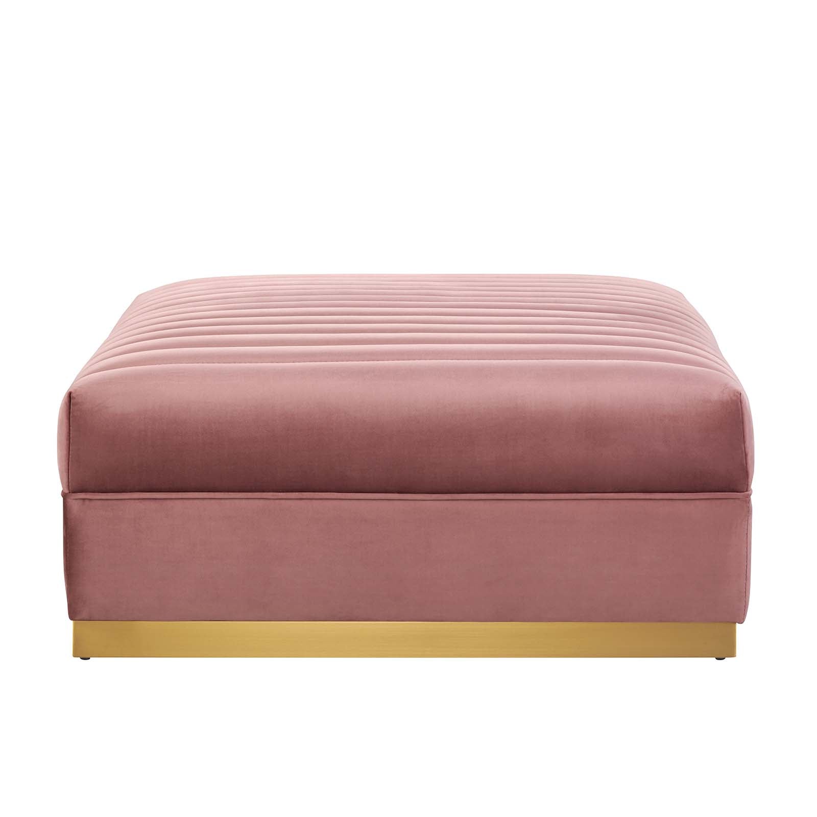 Sanguine 4-Piece Channel Tufted Performance Velvet Modular Sectional Sofa by Modway