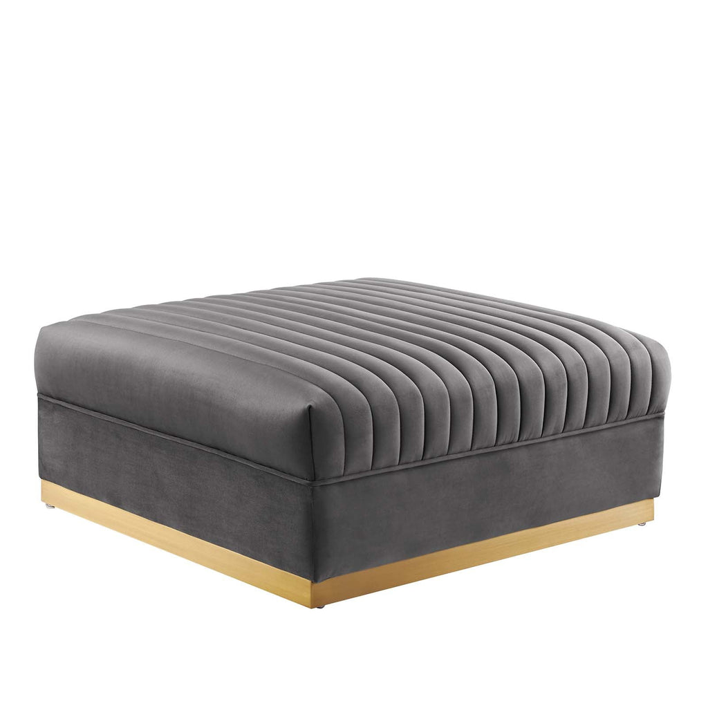 Sanguine 4-Piece Channel Tufted Performance Velvet Modular Sectional Sofa by Modway