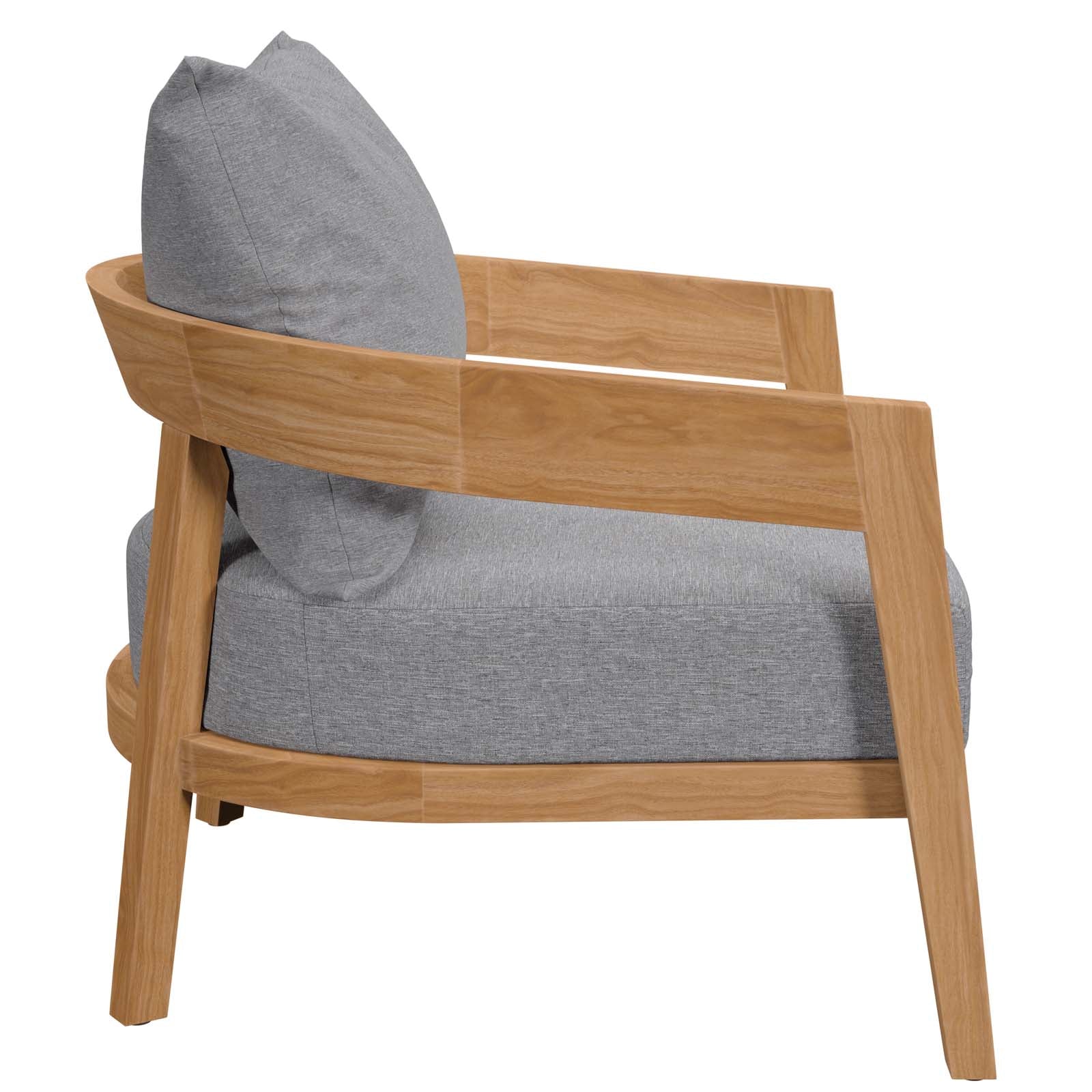 Brisbane 3-Piece Teak Wood Outdoor Patio Set by Modway