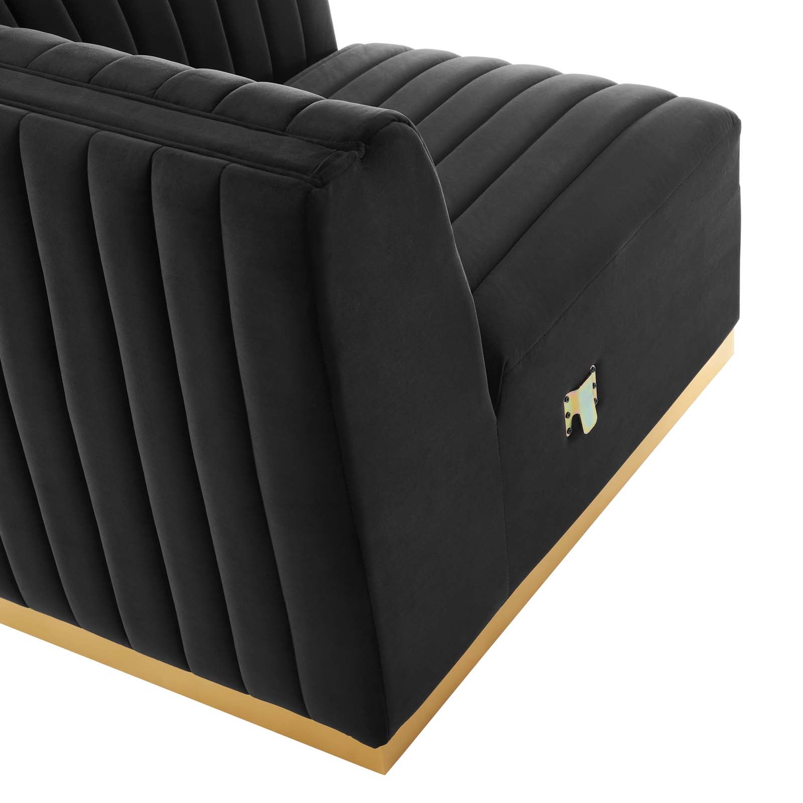Conjure Channel Tufted 4-Piece Performance Velvet