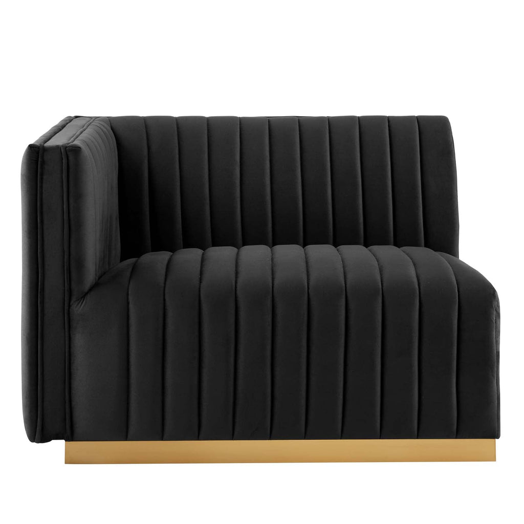 Conjure Channel Tufted 4-Piece Sectional