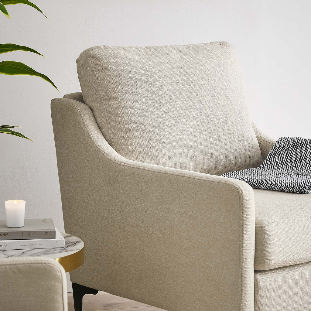 Corland Upholstered Fabric Armchair by Modway