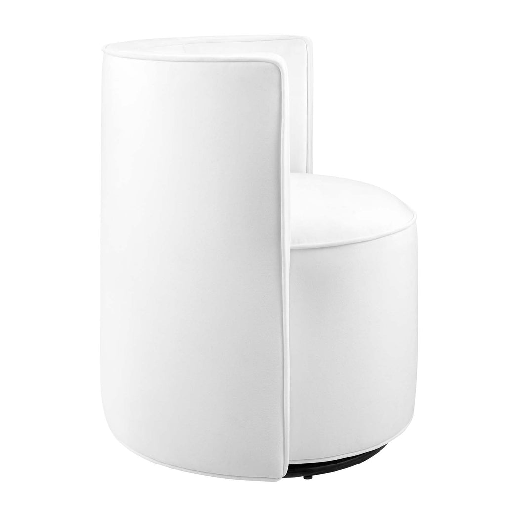 Della Performance Velvet Fabric Swivel Chair by Modway