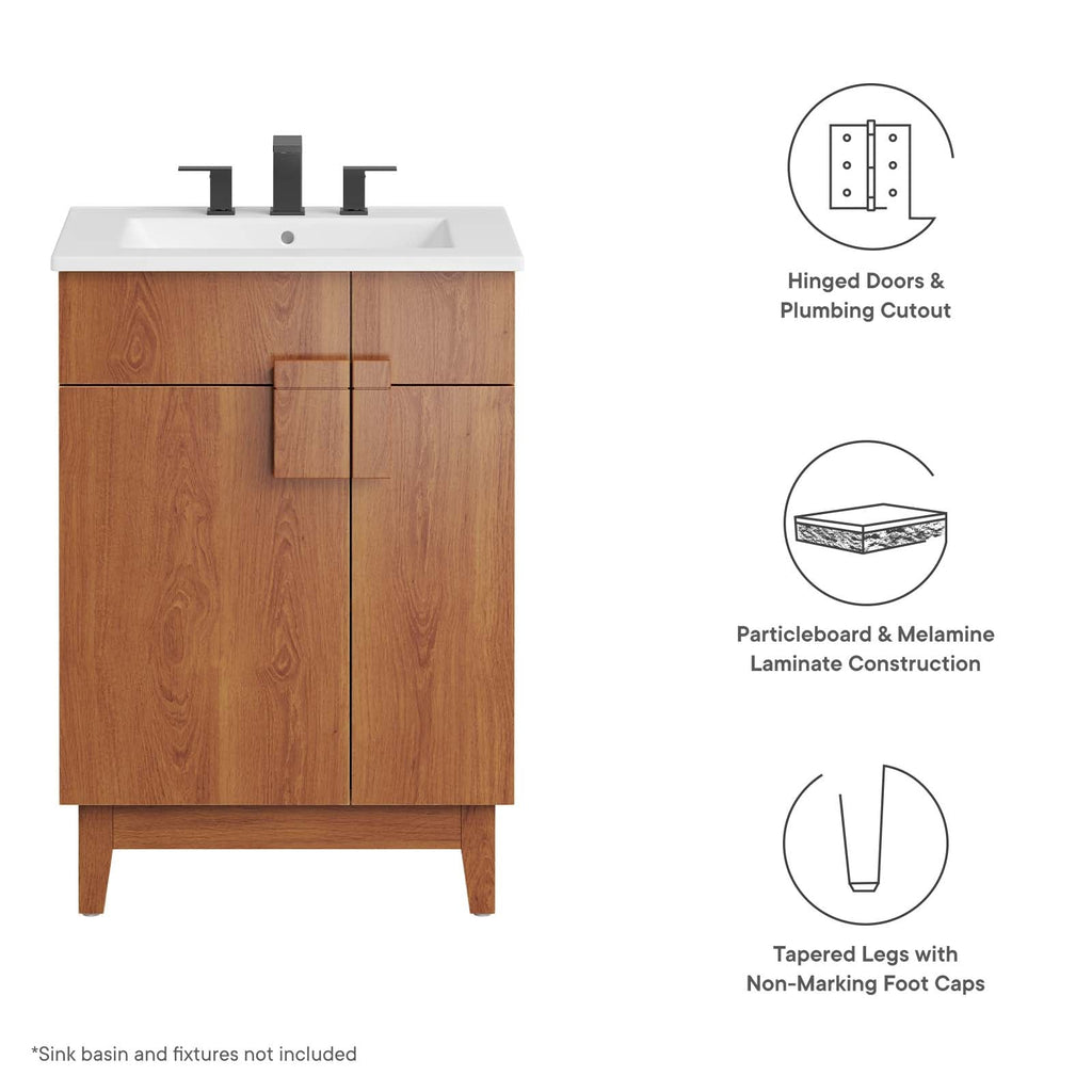 Miles 24" Bathroom Vanity Cabinet (Sink Basin Not Included) by Modway