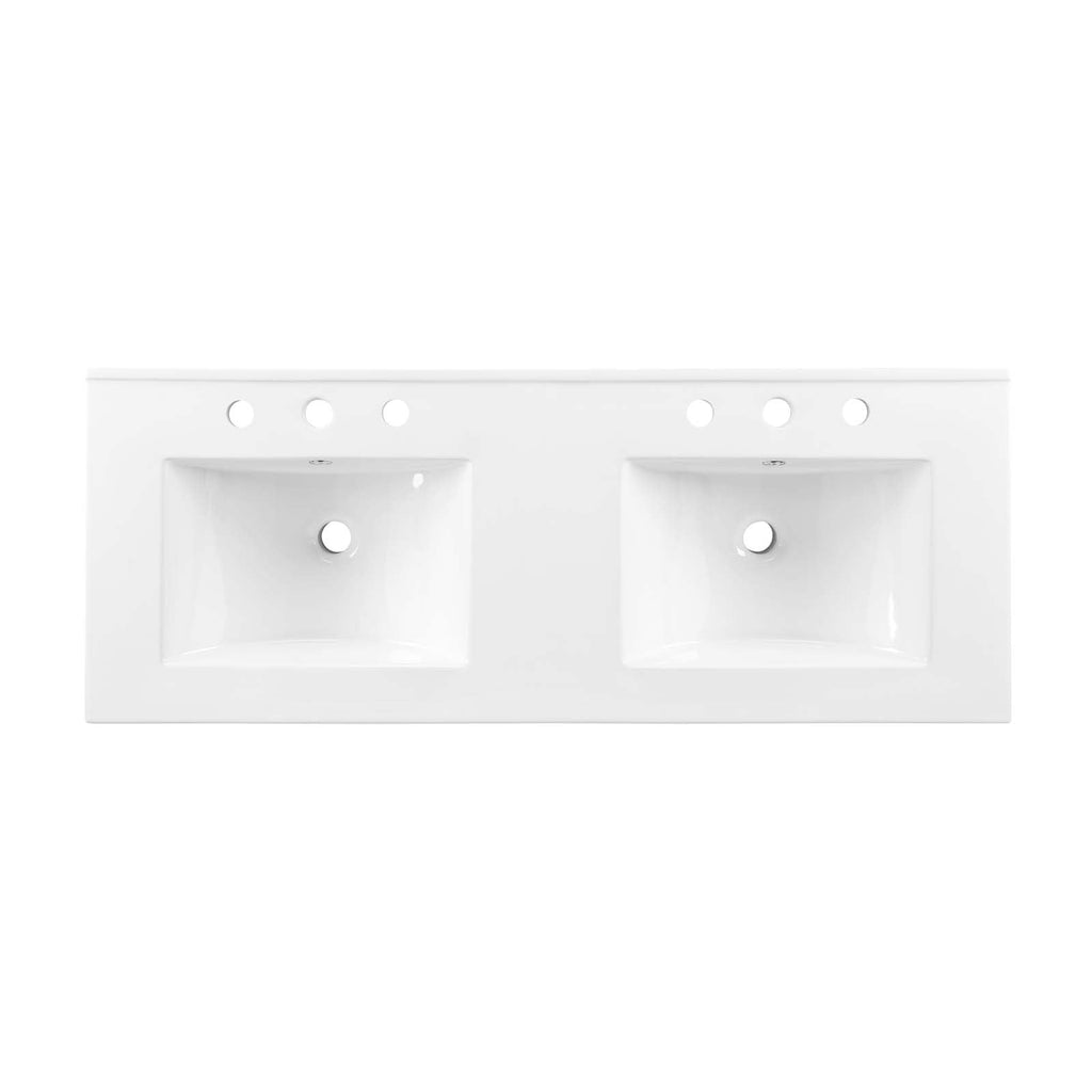 Steamforge 48" Double Sink Bathroom Vanity by Modway