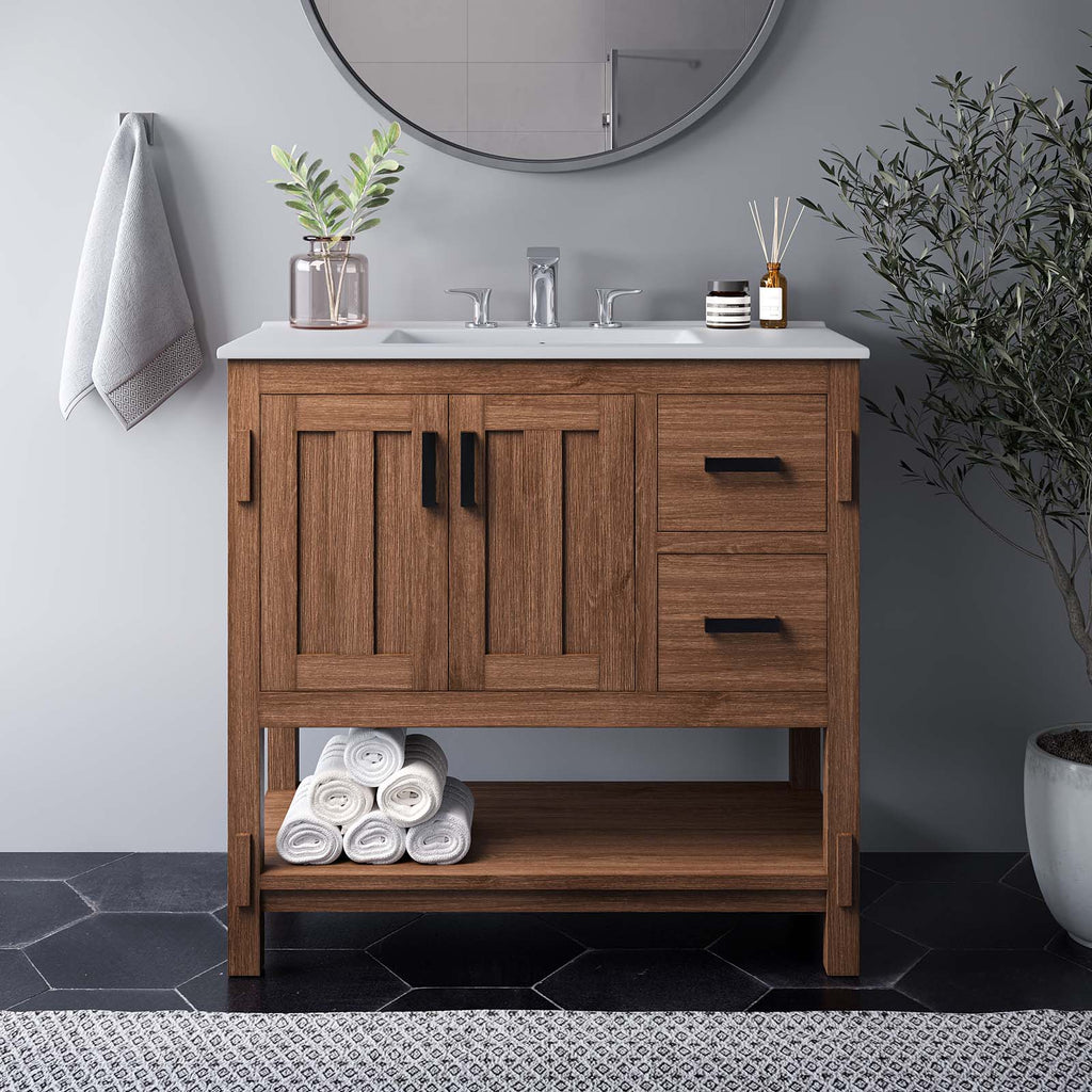 Ashlyn 36" Wood Bathroom Vanity by Modway