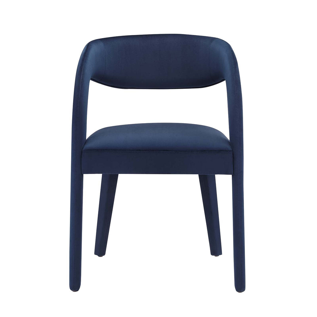 Pinnacle Performance Velvet Dining Chair Set of 2 by Modway