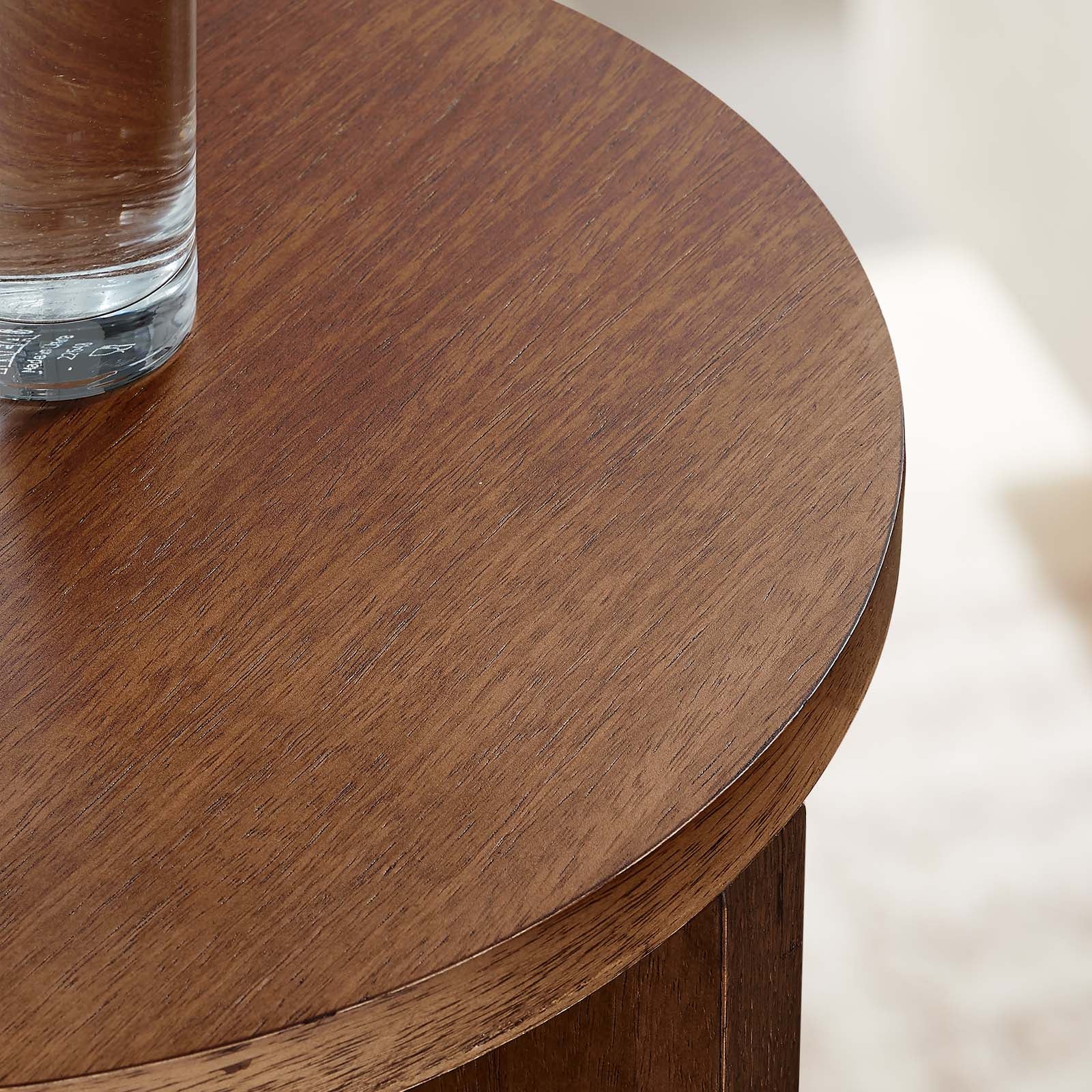 Silas Round Wood Side Table by Modway