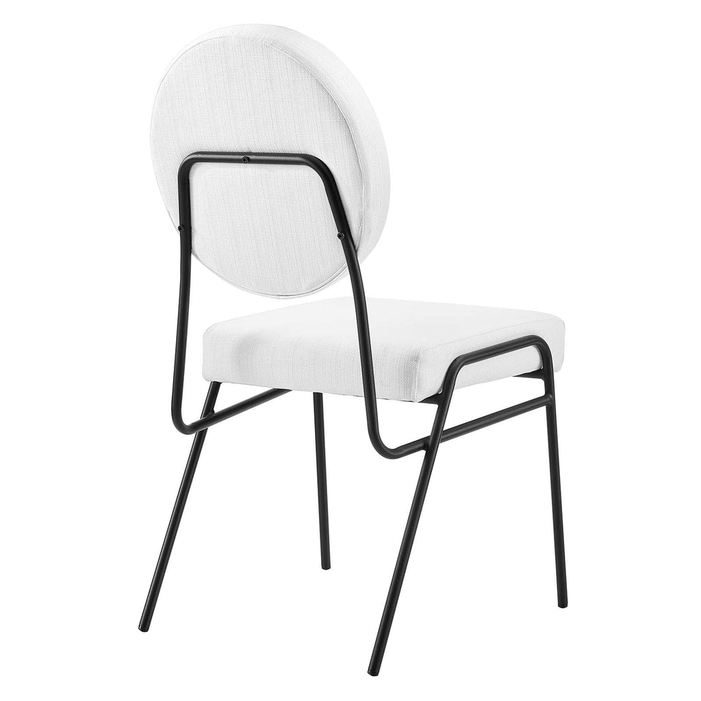 Craft Upholstered Fabric Dining Side Chairs Set of 2 by Modway
