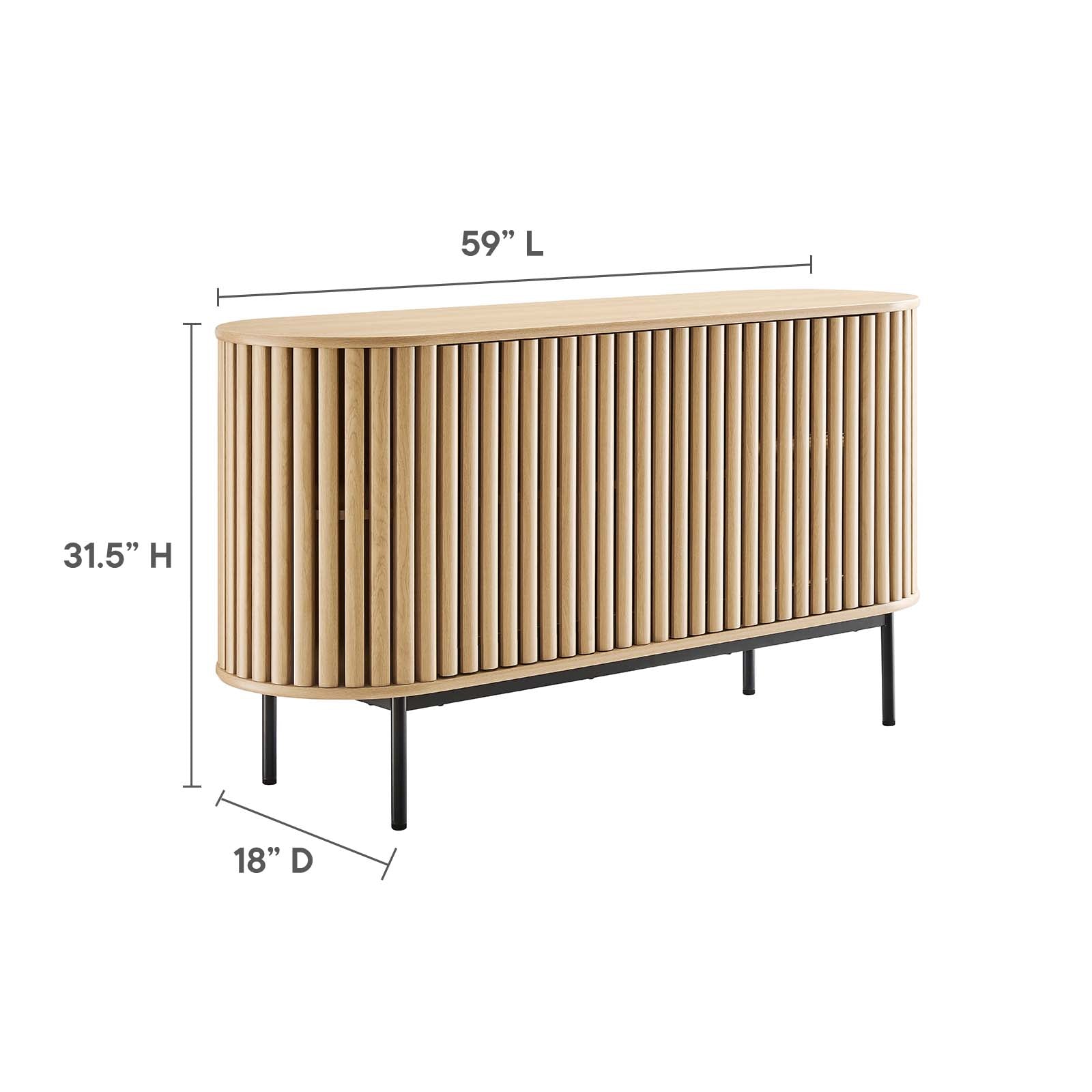 Fortitude 59" Oval Sideboard by Modway