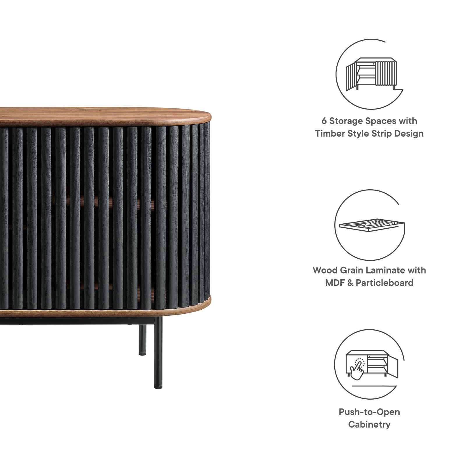 Fortitude 59" Oval Sideboard by Modway