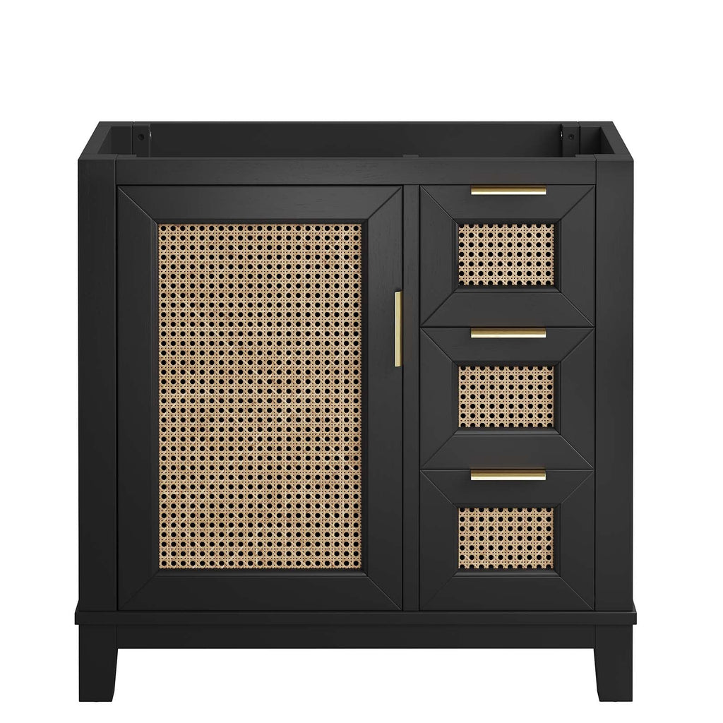 Dixie 36" Solid Wood Bathroom Vanity Cabinet (Sink Basin Not Included) by Modway