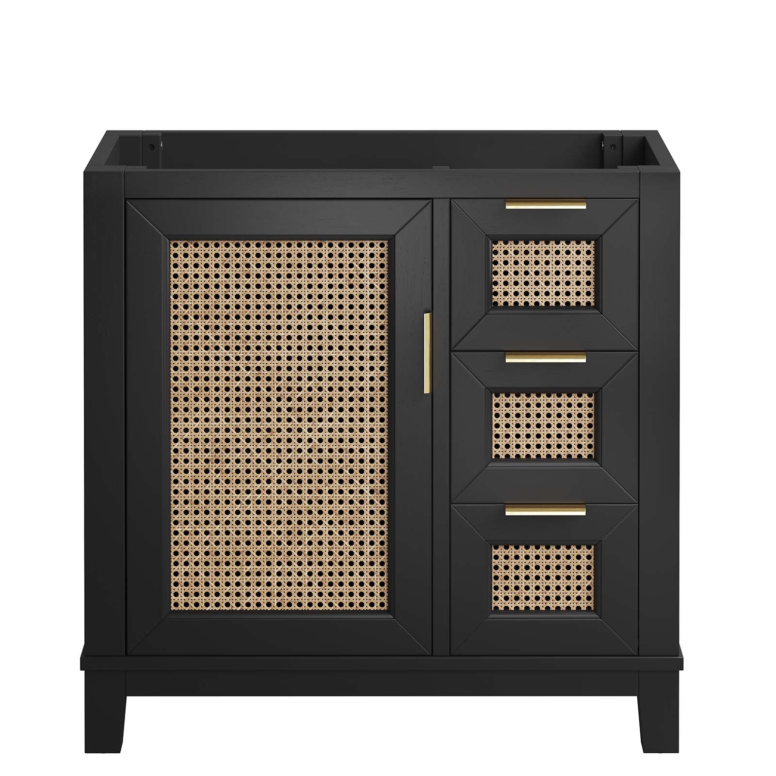 Dixie 36" Solid Wood Bathroom Vanity Cabinet (Sink Basin Not Included) by Modway