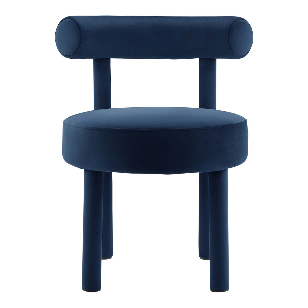 Toulouse Performance Velvet Dining Chair Set of 2 by Modway