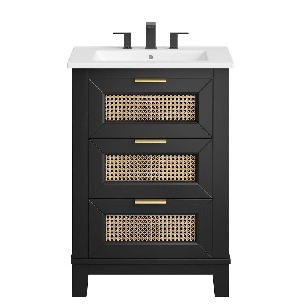 Dixie 24" Solid Wood Bathroom Vanity by Modway
