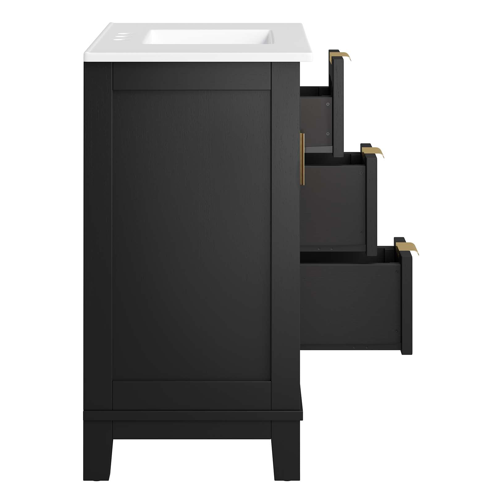 Dixie 36" Solid Wood Bathroom Vanity Cabinet by Modway