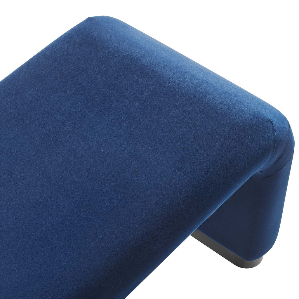 Koda Performance Velvet Waterfall Long Bench by Modway
