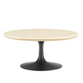 Lippa 36" Round Faux Travertine Coffee Table by Modway