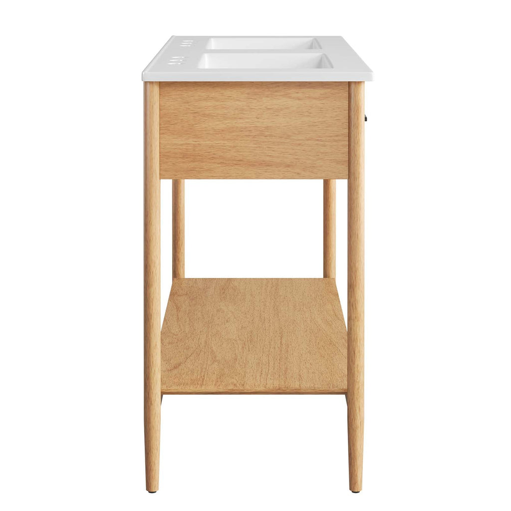 Zaire 48" Double Sink Bathroom Vanity by Modway