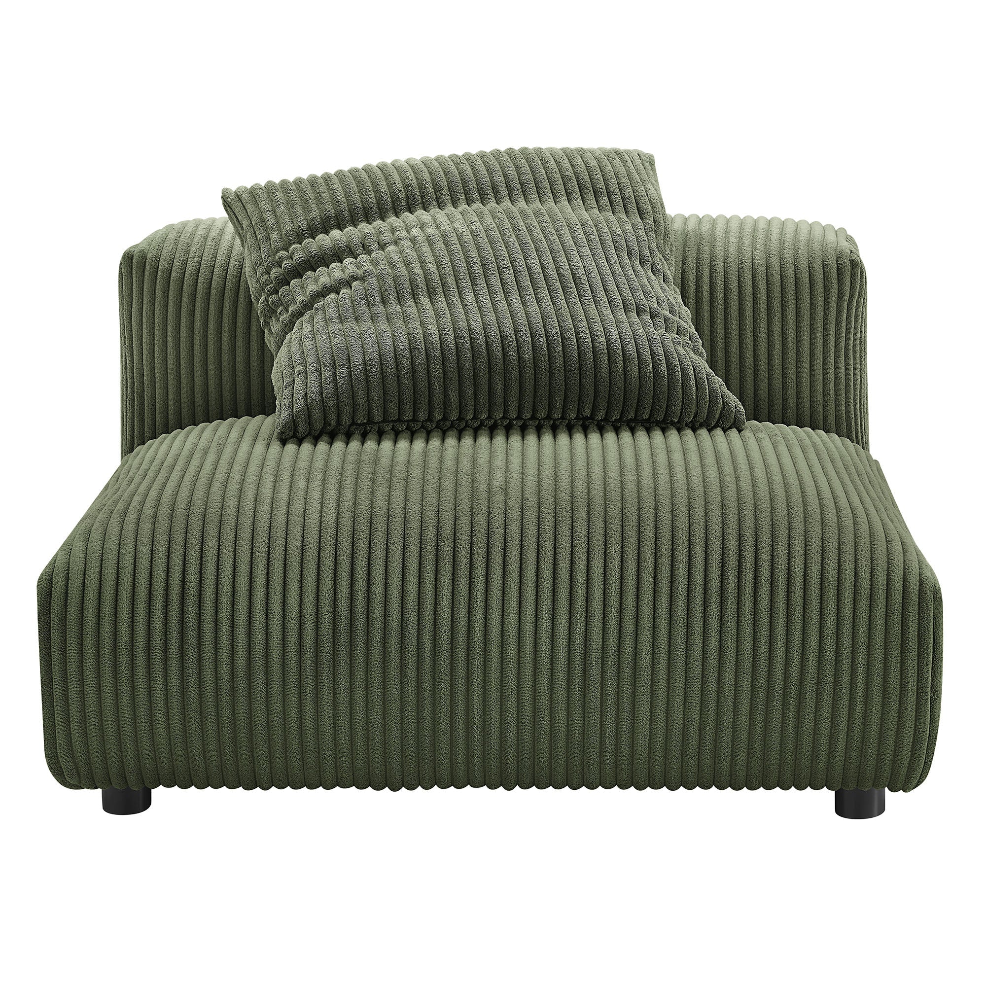 Solace Modular Corduroy Upholstered Armless Chair by Modway