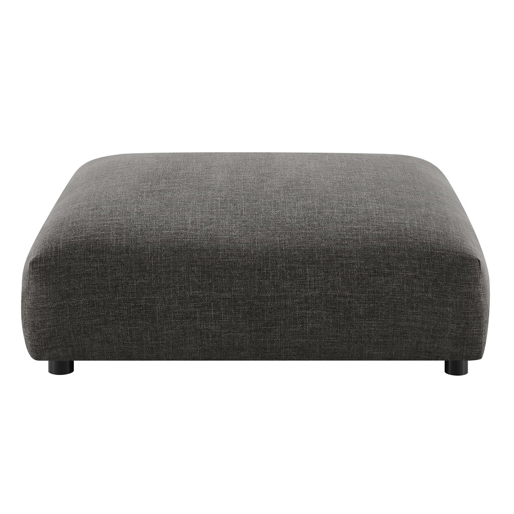 Solace Modular Upholstered Fabric Armless Loveseat and Ottoman Set by Modway