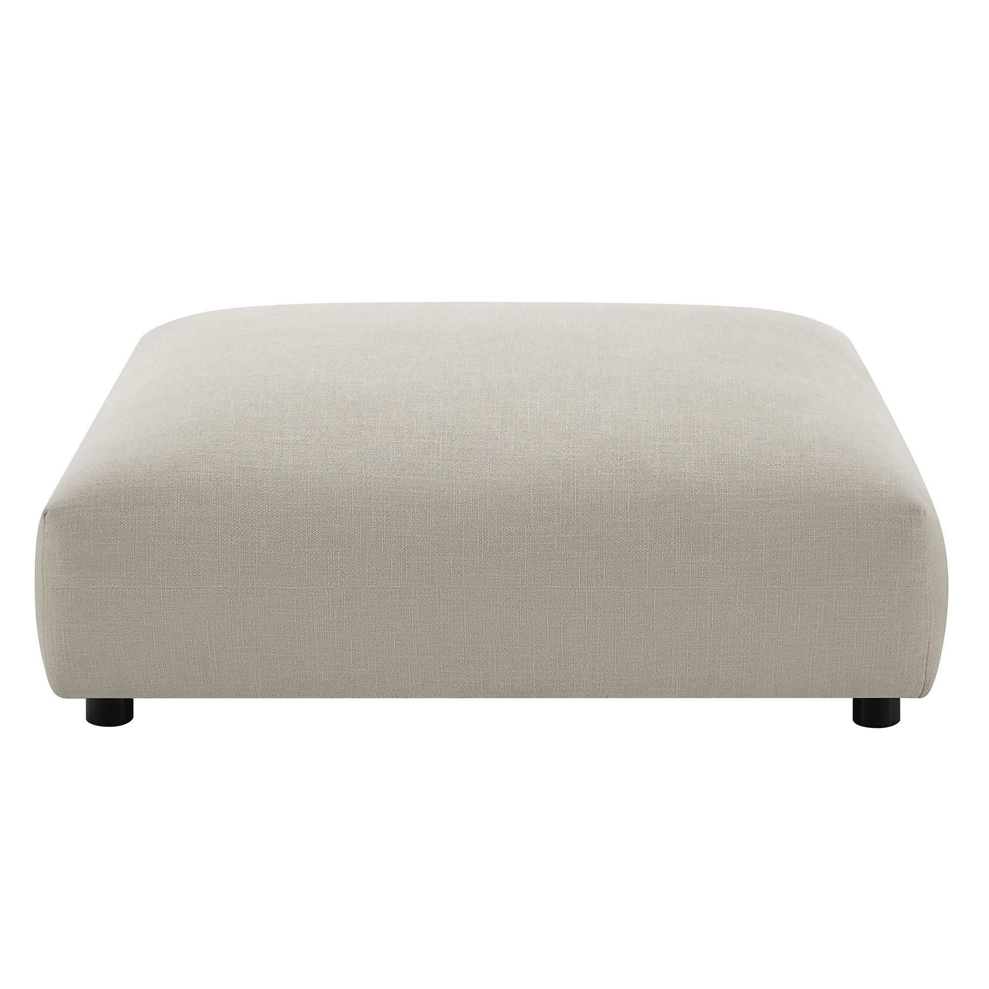 Solace Modular Upholstered Fabric Armless Loveseat and Ottoman Set by Modway
