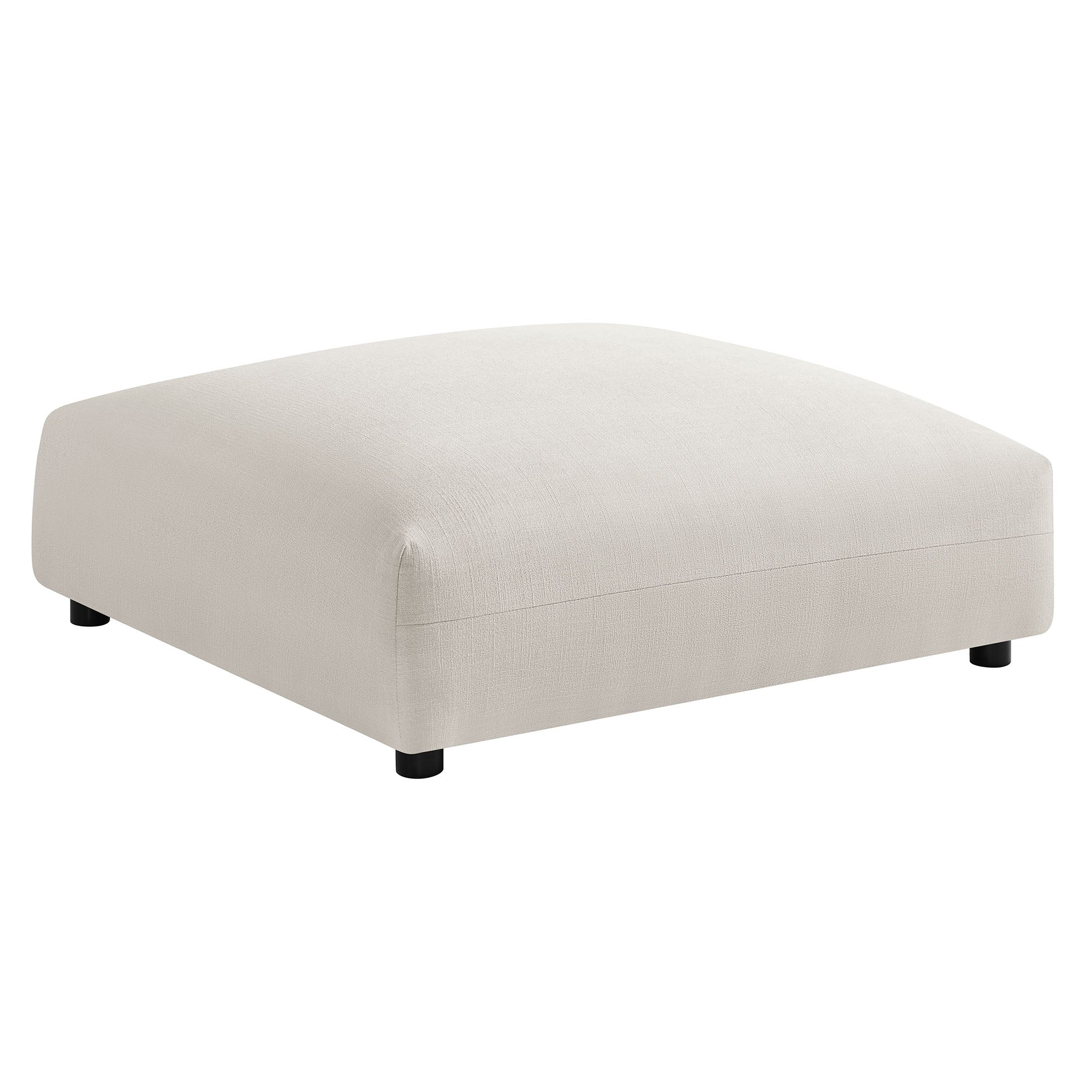 Solace Modular Upholstered Fabric Armless Loveseat and Ottoman Set by Modway