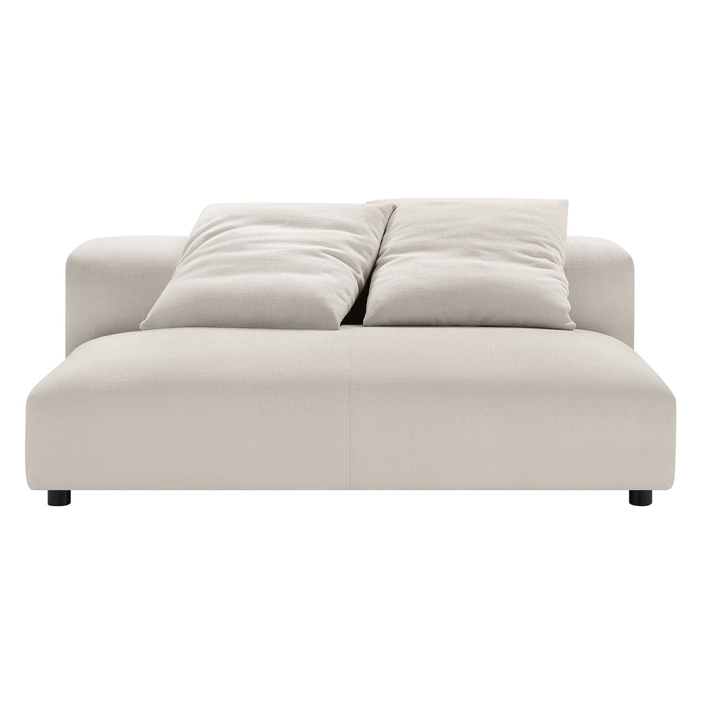 Solace 2-Piece Modular Upholstered Fabric Sectional Sofa With Chaise by Modway