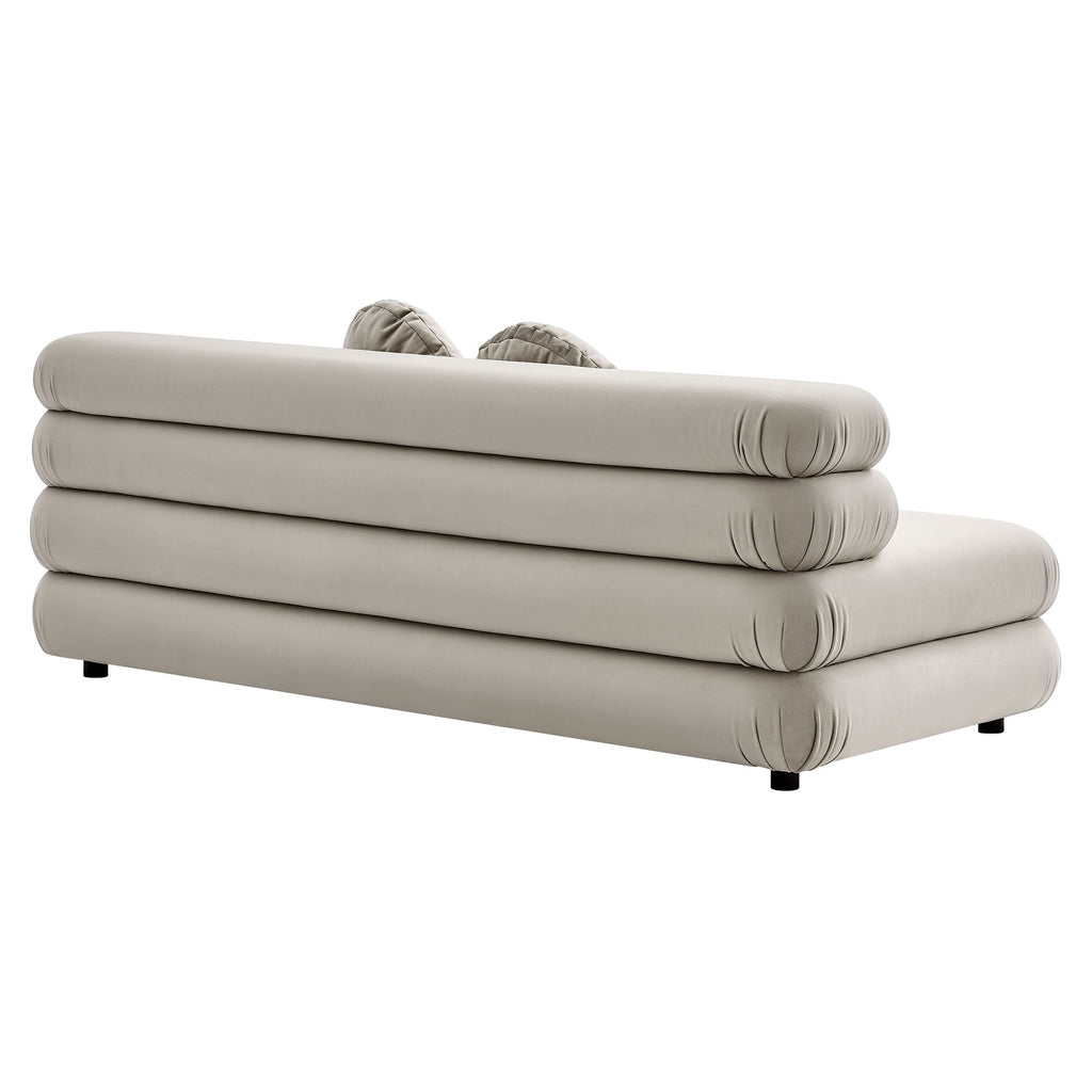 Jubilee Modular Performance Velvet Armless Loveseat by Modway