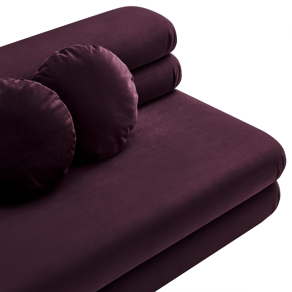 Jubilee Modular Performance Velvet Armless Loveseat by Modway
