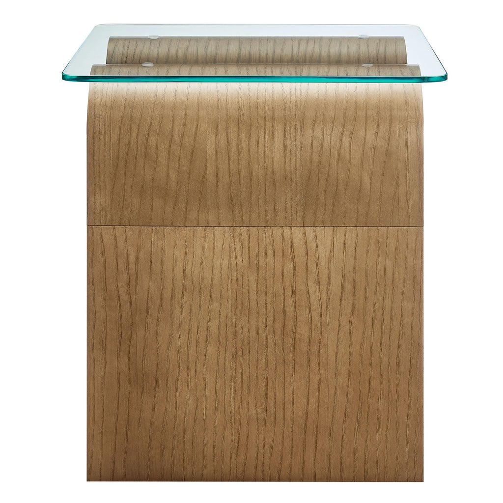 Ondine Glass Top Side Table by Modway