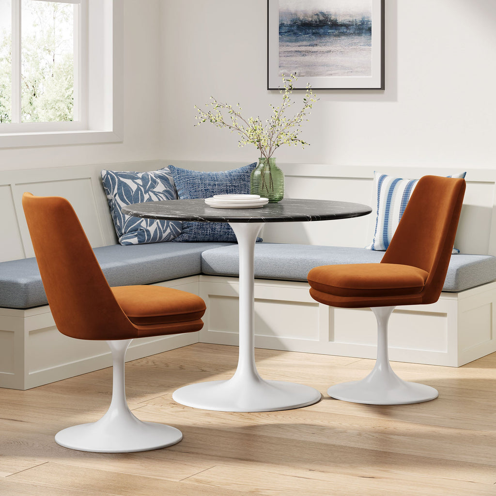 Lippa Performance Velvet Swivel Dining Chair by Modway