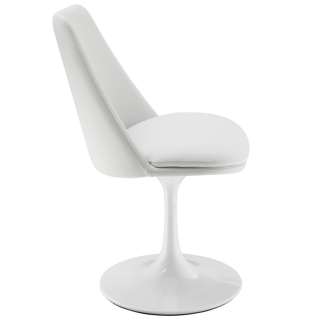 Lippa Vegan Leather Swivel Dining Chair by Modway