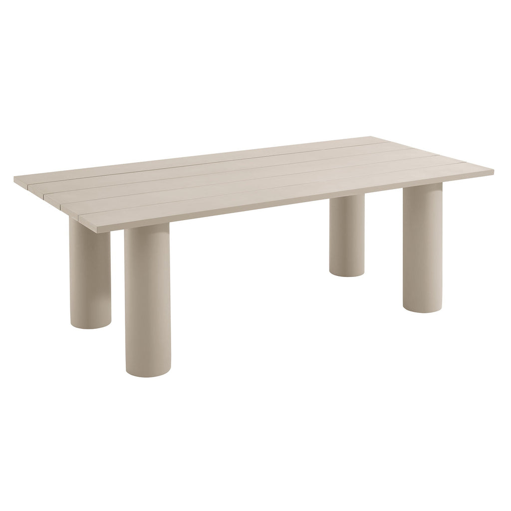Nautica 7-Piece Rectangular Outdoor Patio Aluminum Dining Table and Chairs Set by Modway