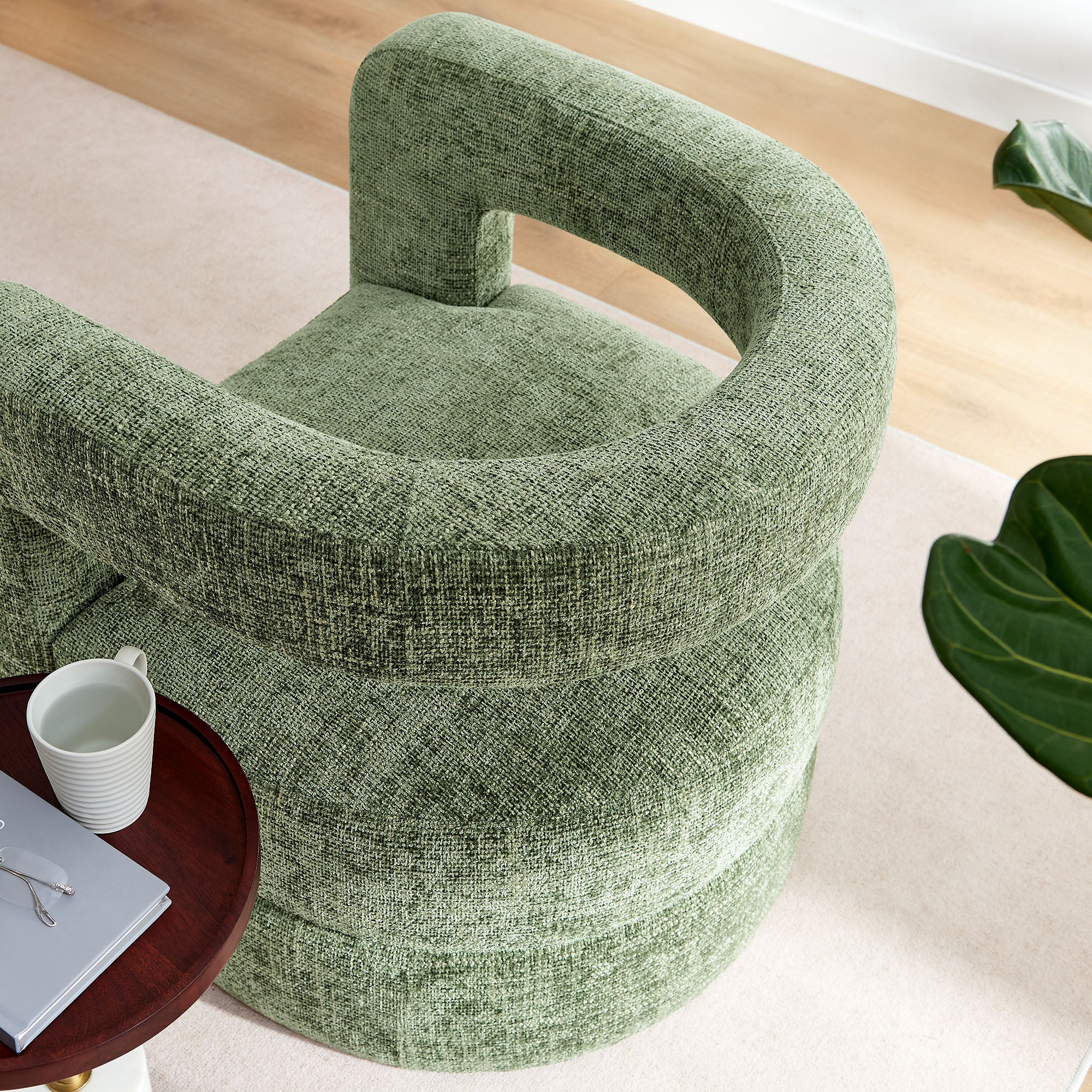 Jaylin Upholstered Chenille Accent Chair by Modway