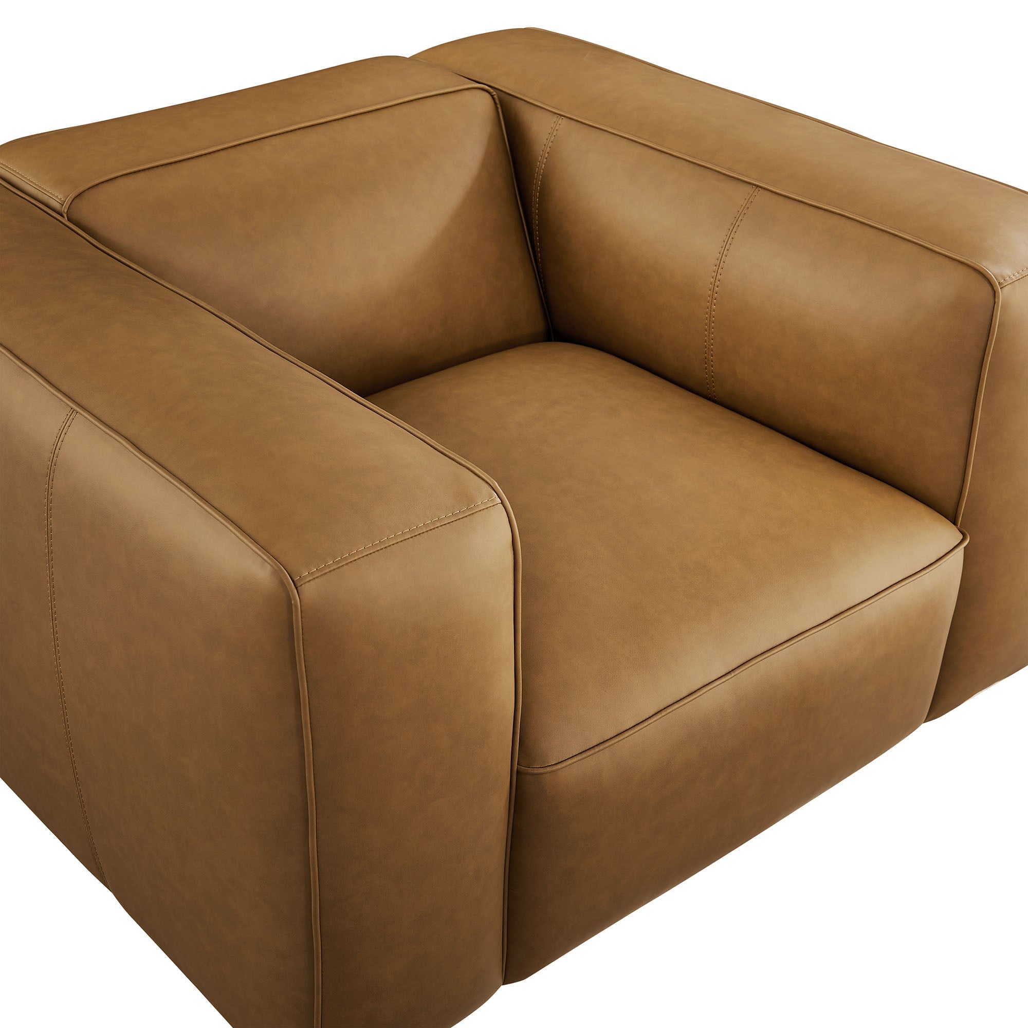 Auren Upholstered Vegan Leather Modular Armchair by Modway