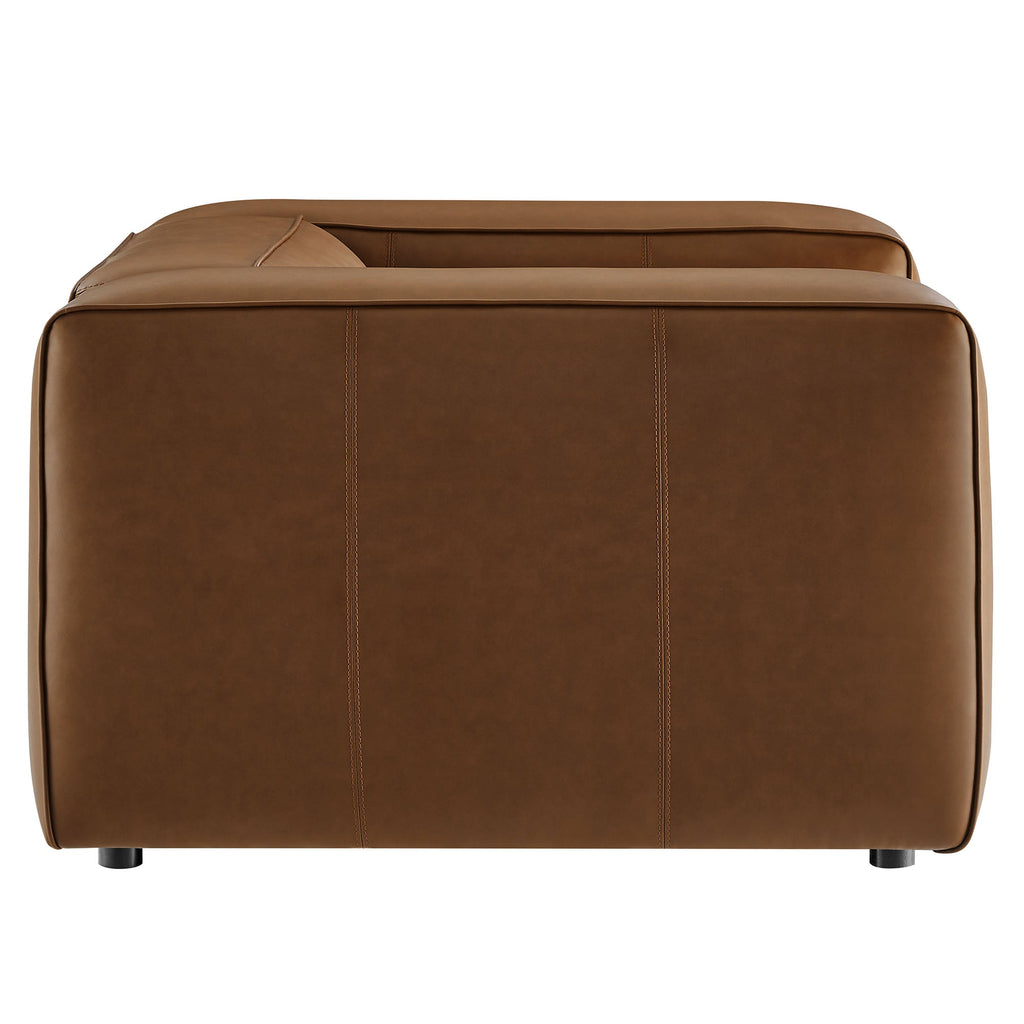 Auren Upholstered Vegan Leather Modular Armchair by Modway