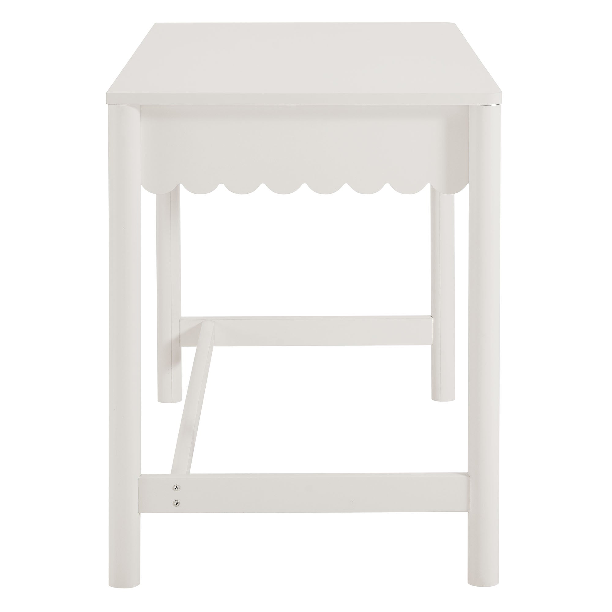 Emmeline 1-Drawer Scallop Writing Desk by Modway