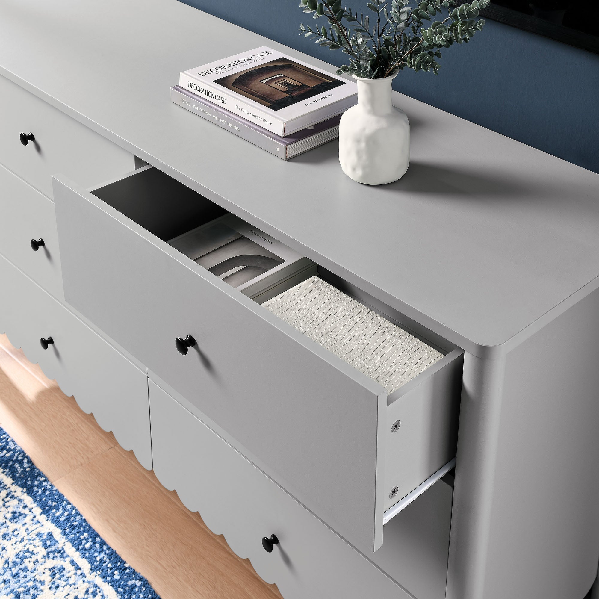 Emmeline Scalloped 6-Drawer Dresser by Modway