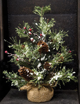 Snowy Brush Pine Tree (Pack of 2)