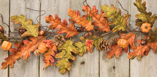 Harvest Leaves Garland - 4 Foot