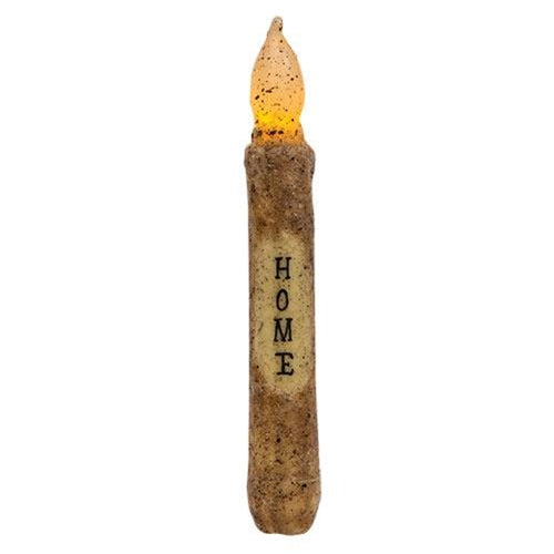 Burnt Mustard Home Timer Taper (Pack of 2)