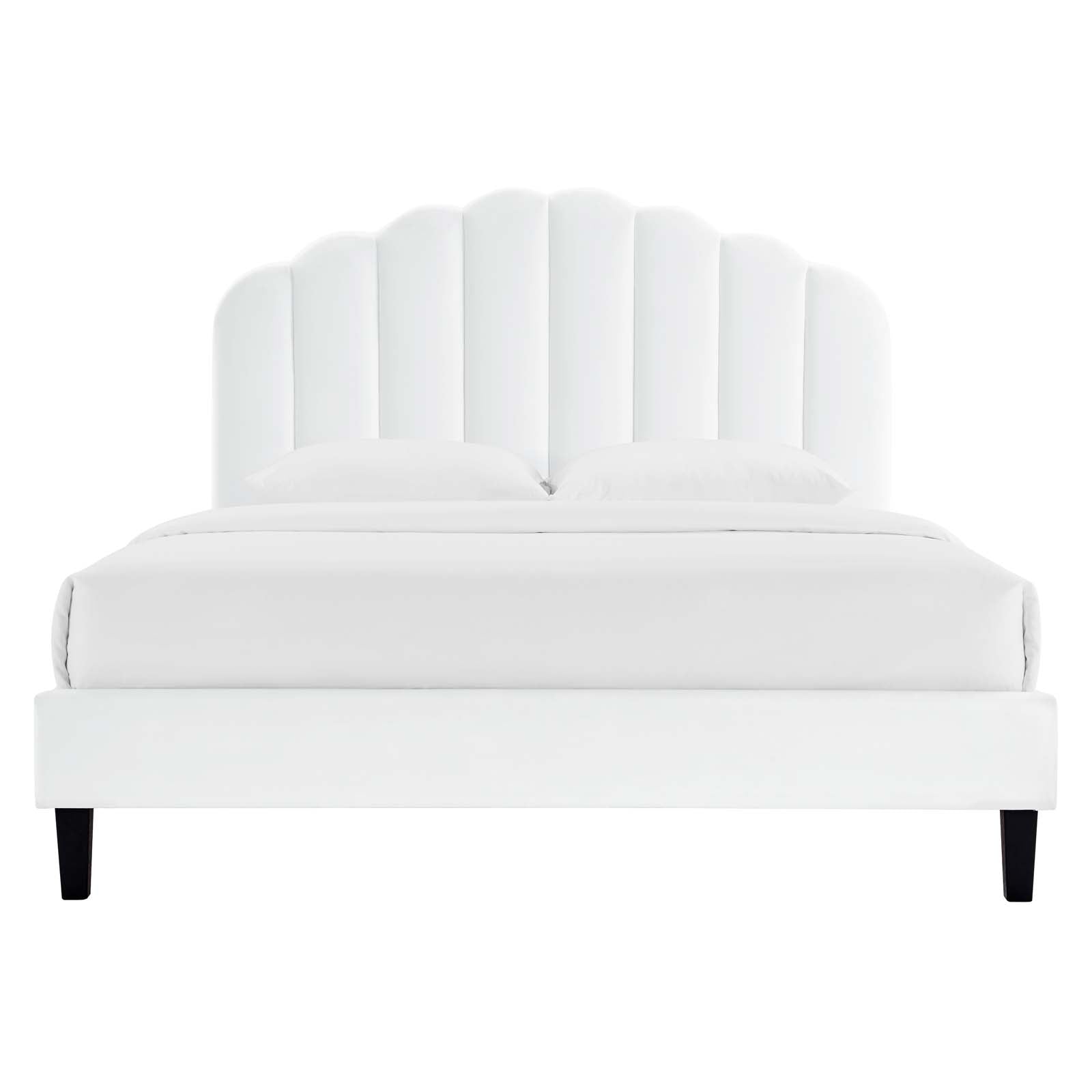 Daisy Performance Velvet Queen Platform Bed by Modway