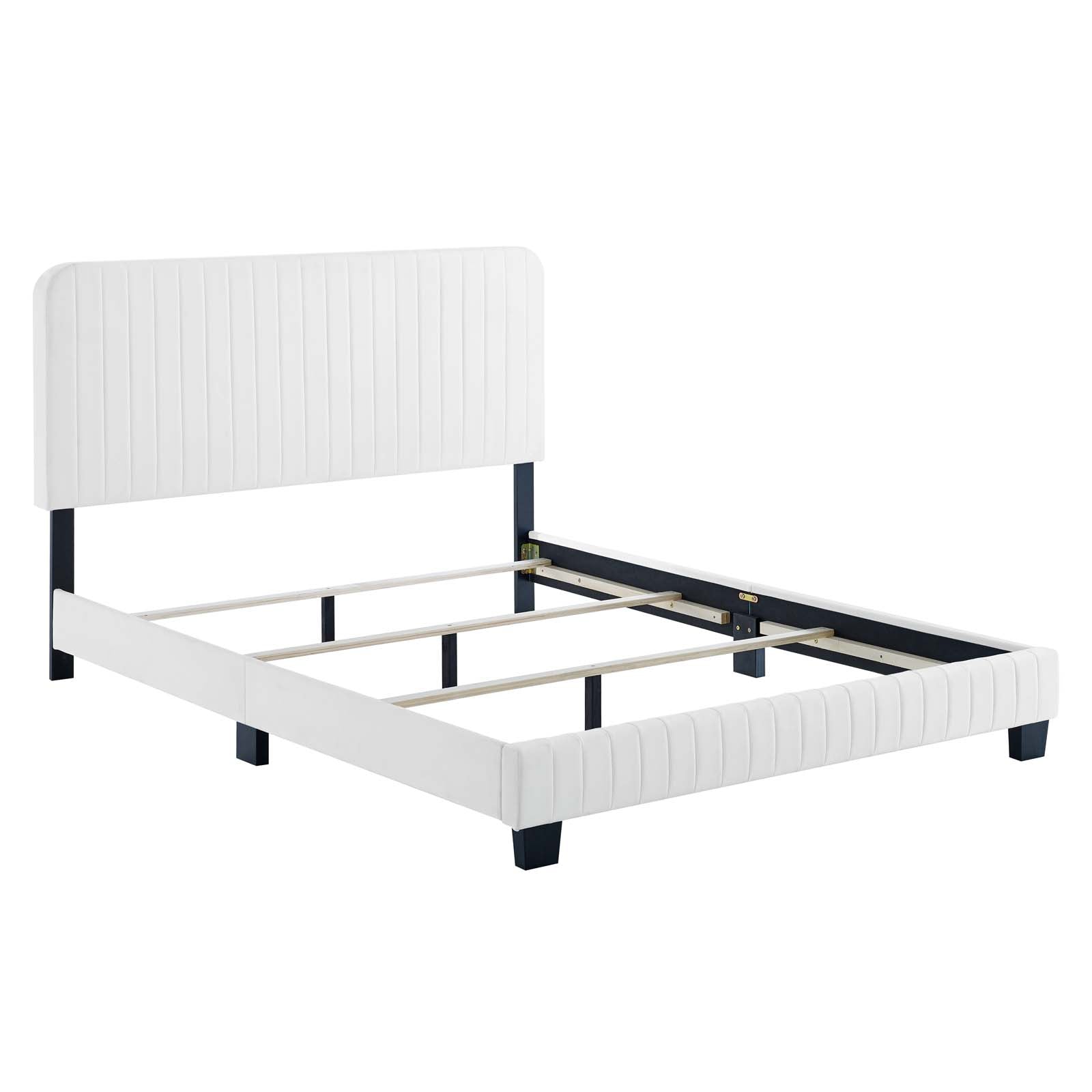 Celine Channel Tufted Performance Velvet King Bed by Modway