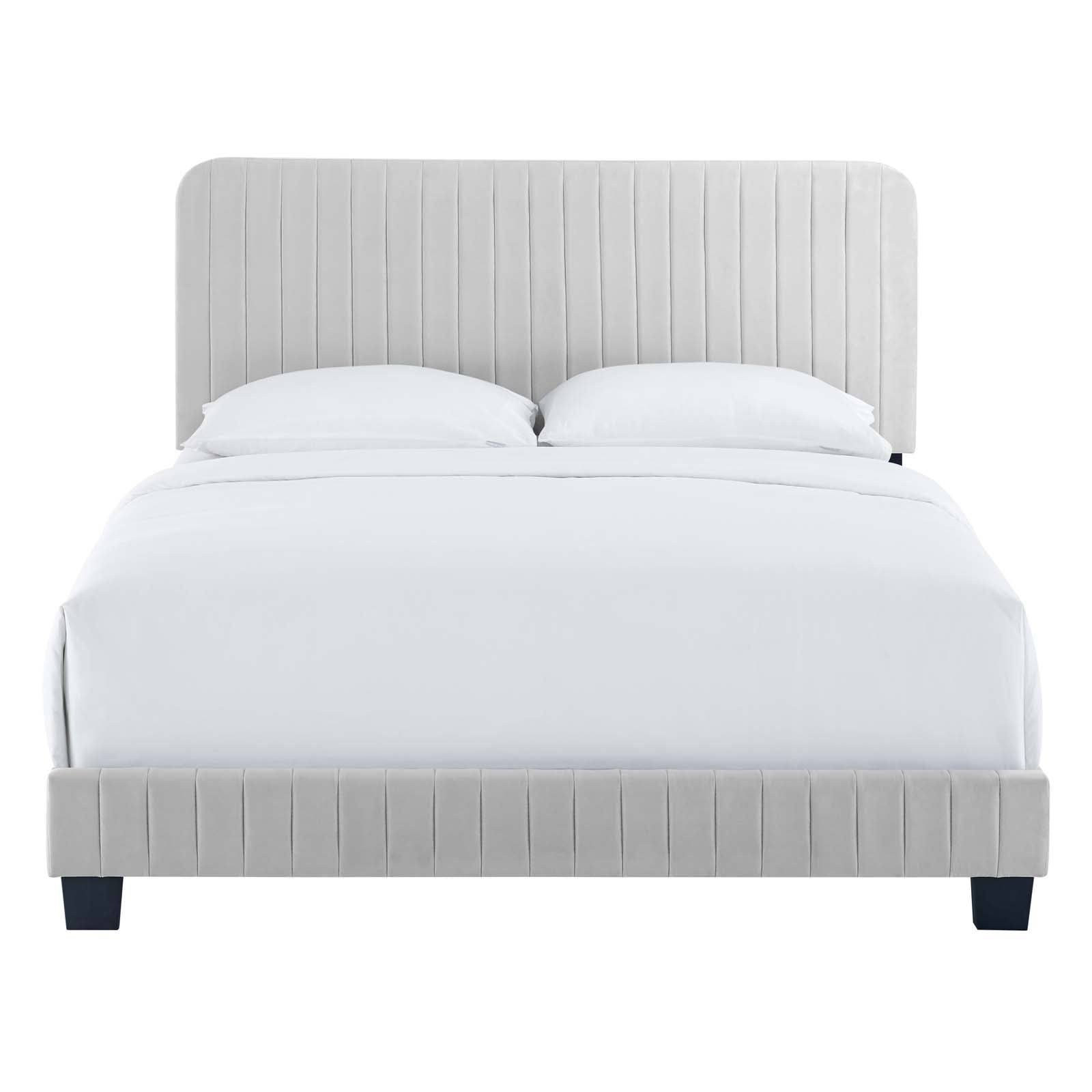 Celine Channel Tufted Performance Velvet Queen Bed by Modway