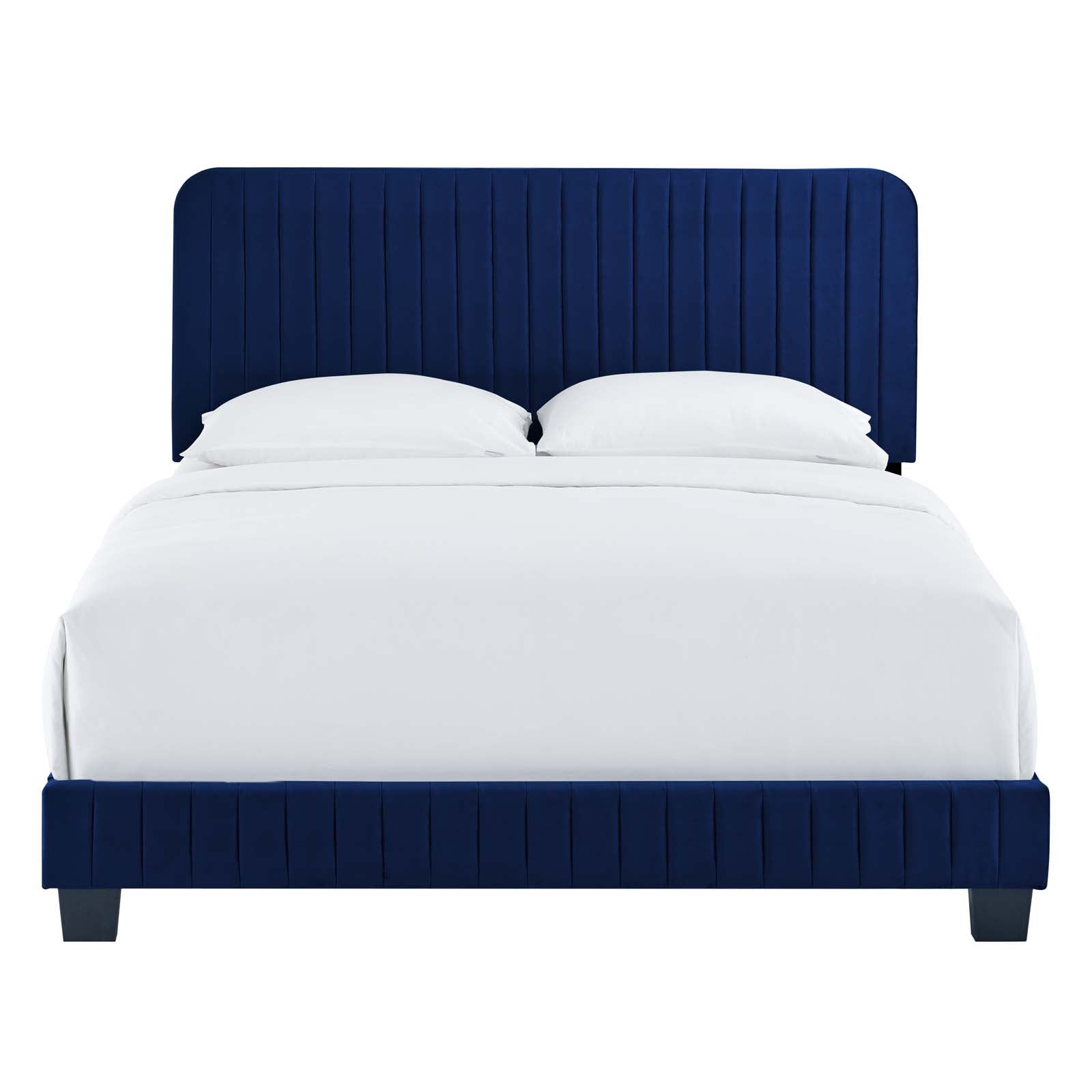 Celine Channel Tufted Performance Velvet Queen Bed by Modway