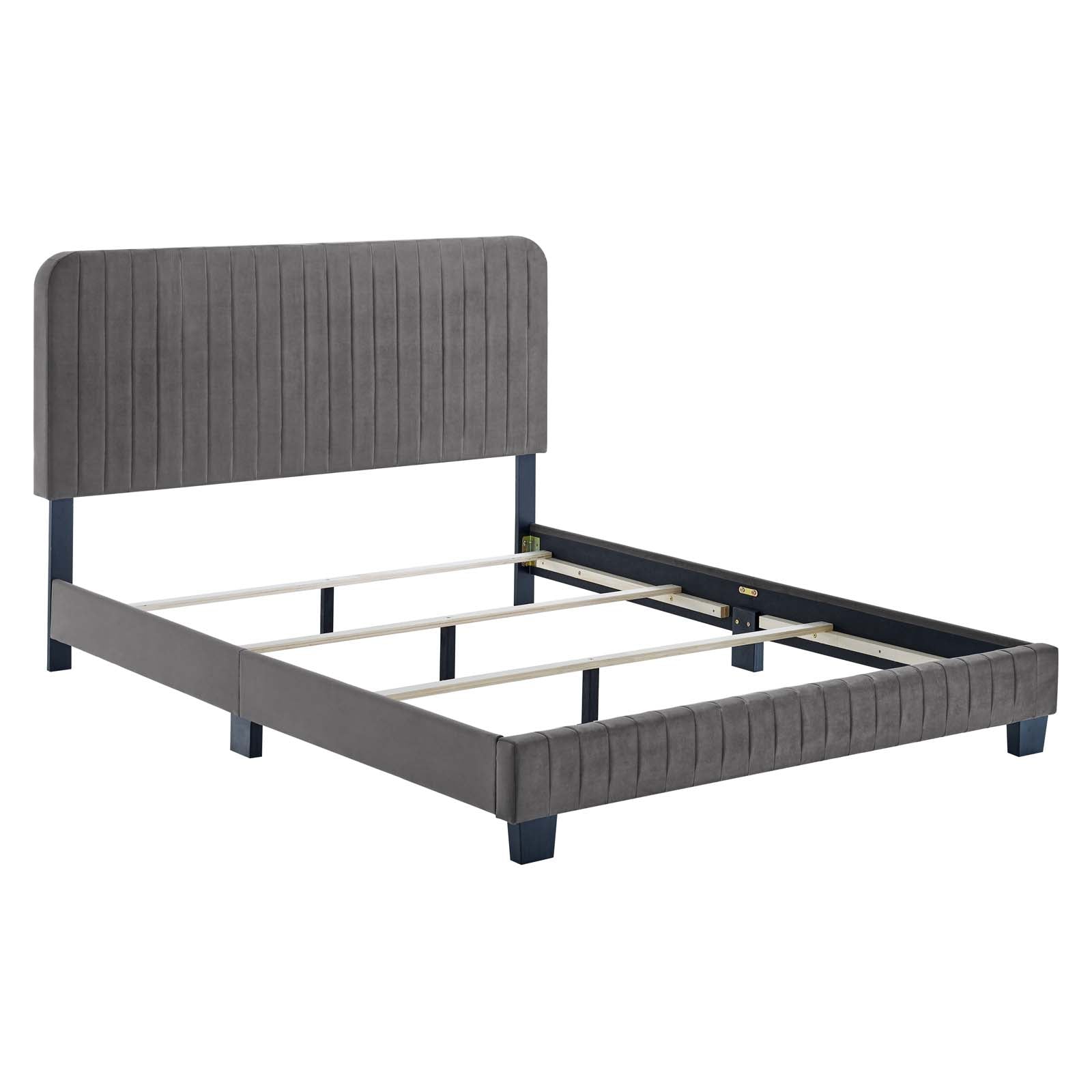 Celine Channel Tufted Performance Velvet Full Bed by Modway