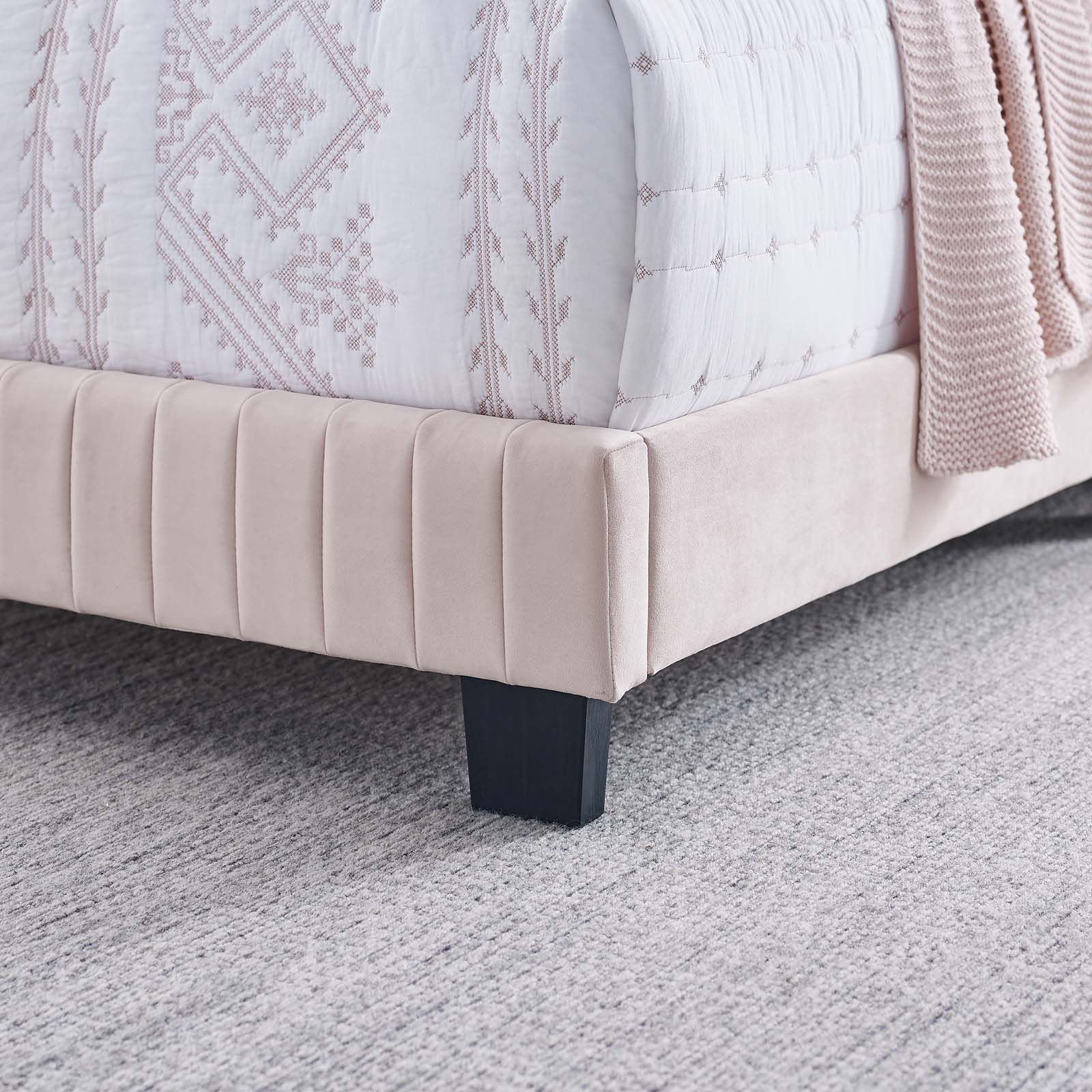 Celine Channel Tufted Performance Velvet Full Bed by Modway